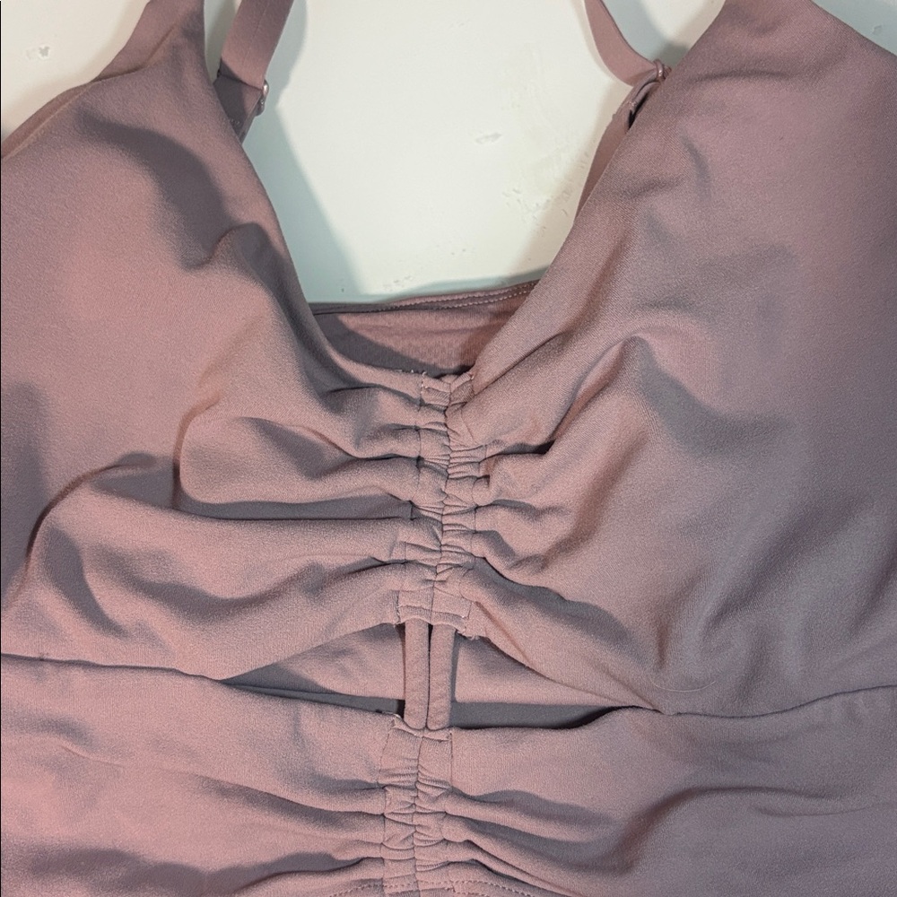 Athleta Women’s Cinch Longline Bra. Flora Pink Size Small - Picture 8 of 8